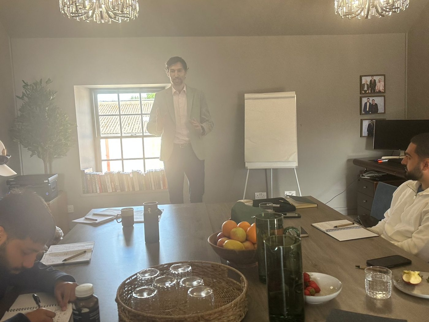 Ian Lynch delivering a workshop to a small group
