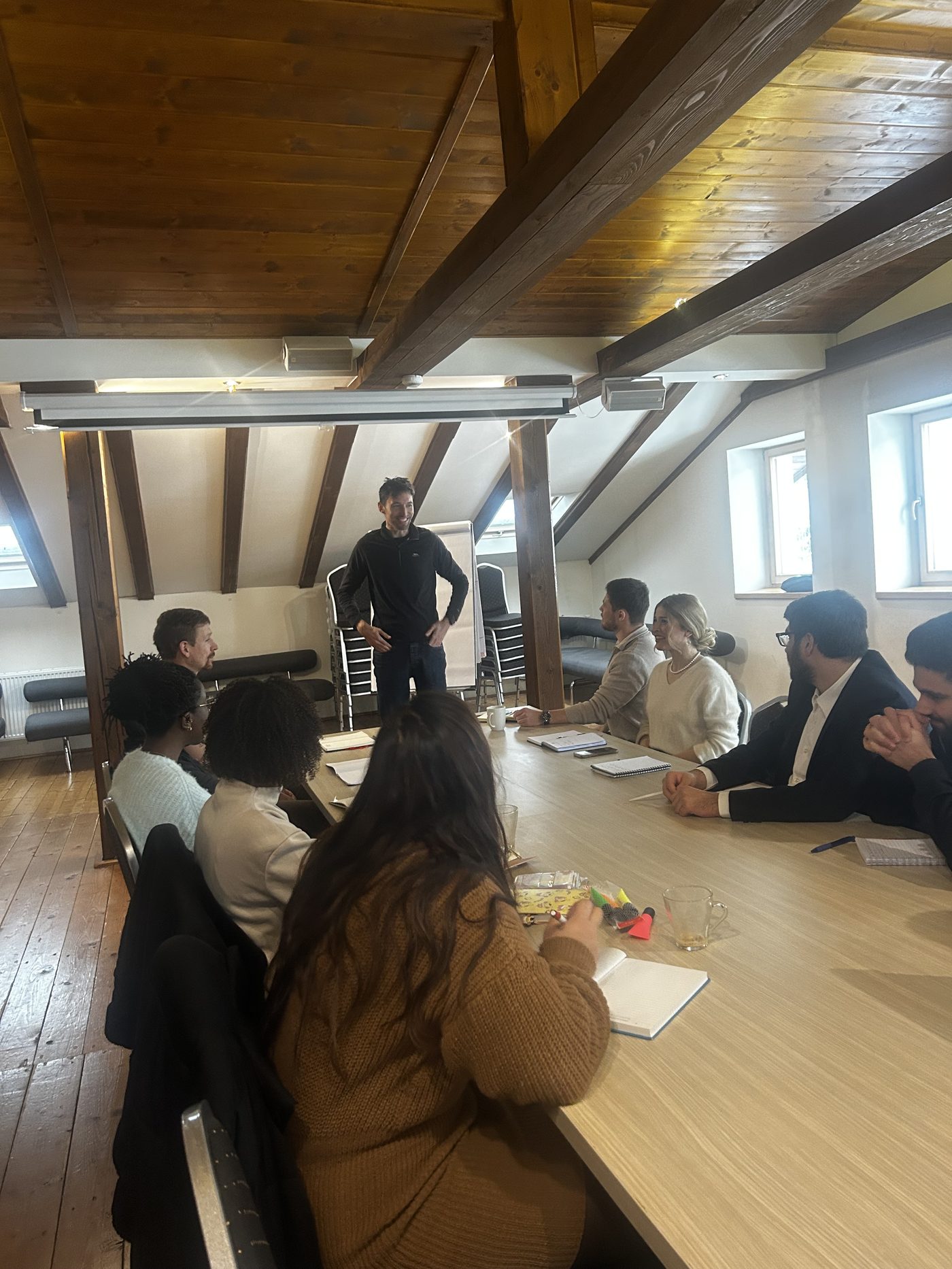 Ian Lynch leading a team workshop in Poland